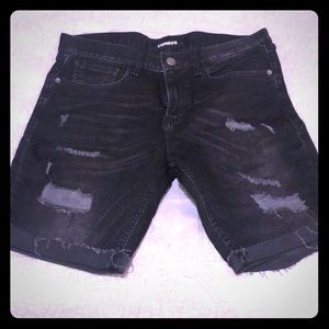 Express black shorts